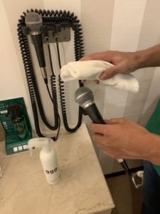 コロナ対策アルコール消毒